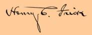 signature of Henry Clay Frick