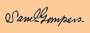 signature of Samuel Gompers